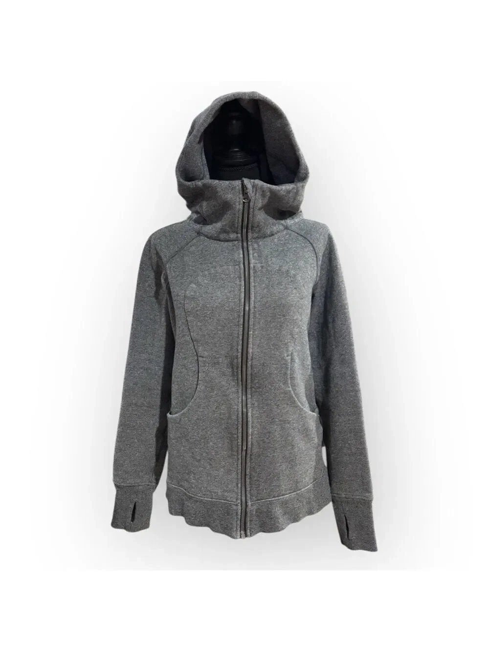 Lululemon Scuba Full Zip Hoodie Heather Gray Women's Size 10